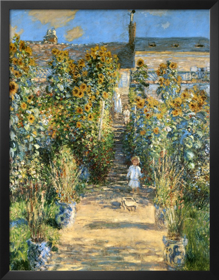 Garden At Vetheuil, 1881-Claude Monet Painting